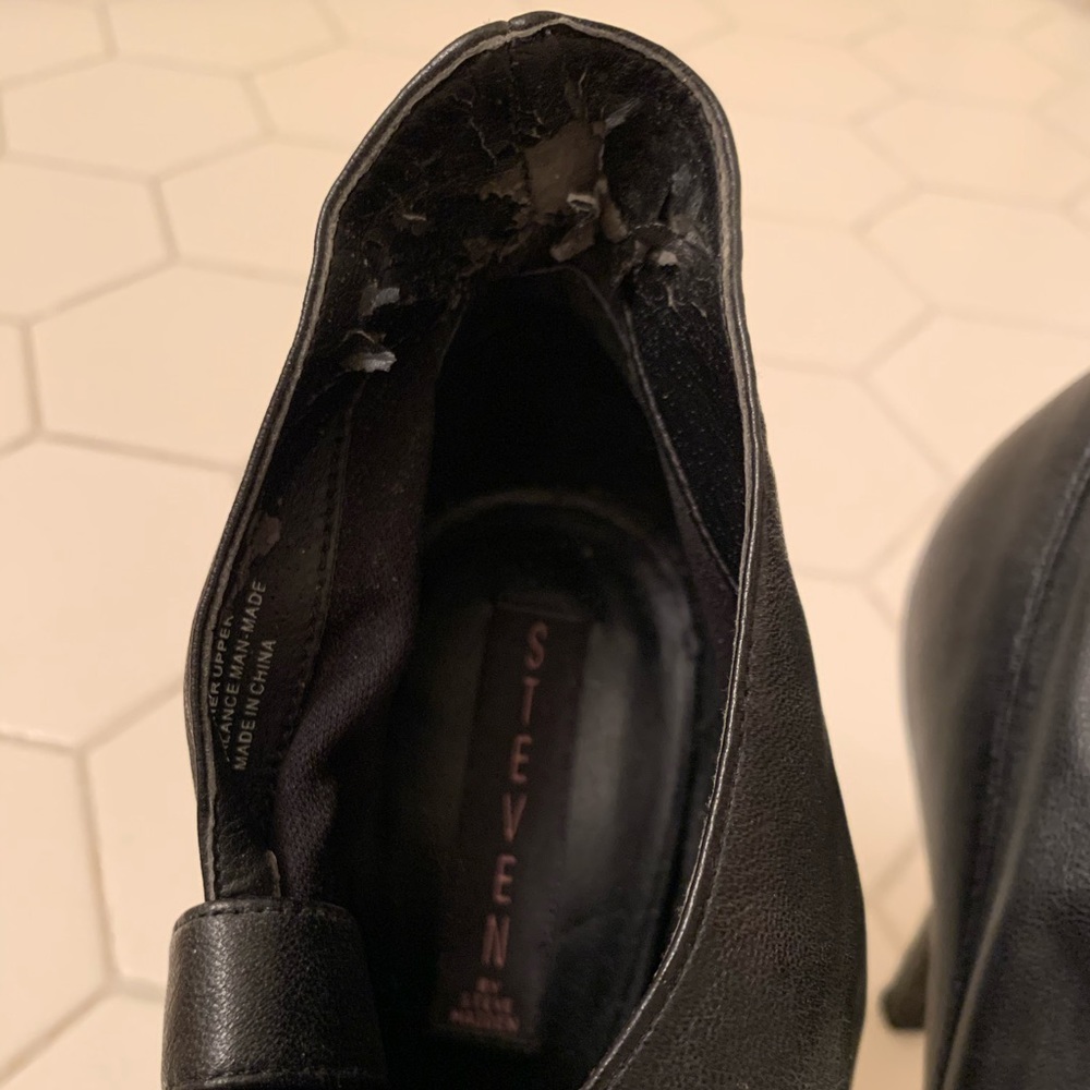 Steven By Steve Madden Black Open-Toe Booties - image 3